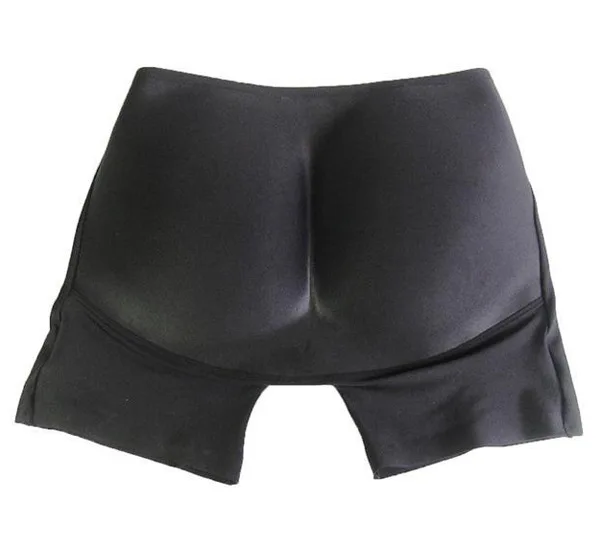 Black sexy girl XL fuller pad pants padded butt hip panty brief padded thicken hip pant beige M L XL full Plump pants for hip