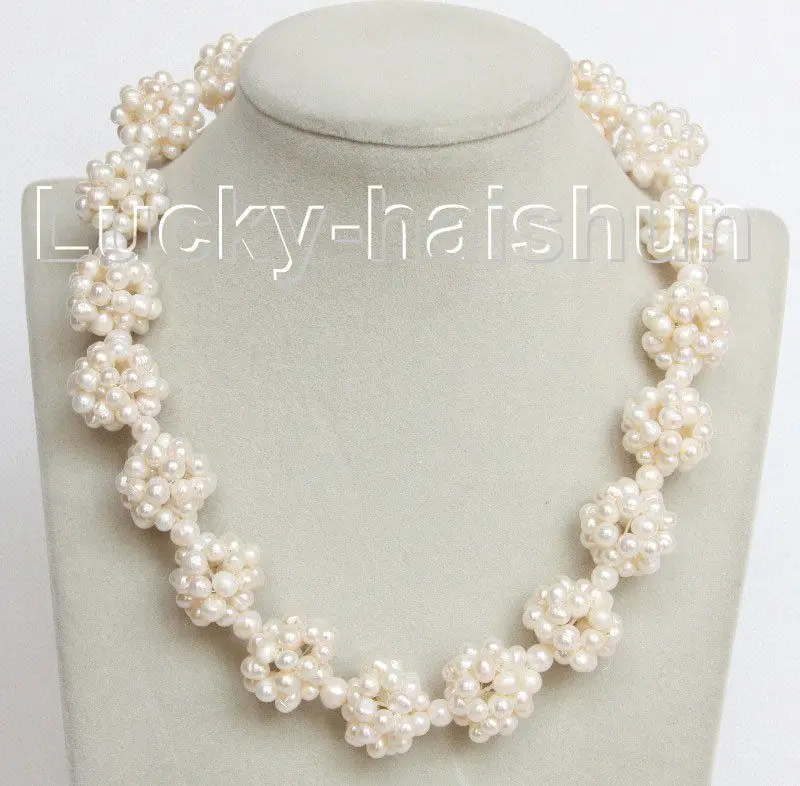 

Stunning AAA 8-9mm natural south sea white black gray round pearl necklace 925s