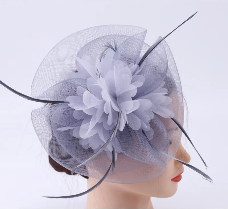 Женская вуалетка с перьями и шерстяной отделкой Свадебные вечерние для невесты |