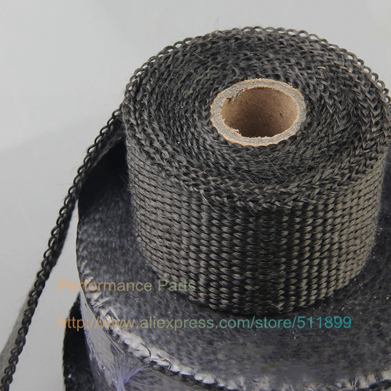 Трубка для выхлопной трубы из стекловолокна тепловая обертка 2 дюйма x 50 дюймов