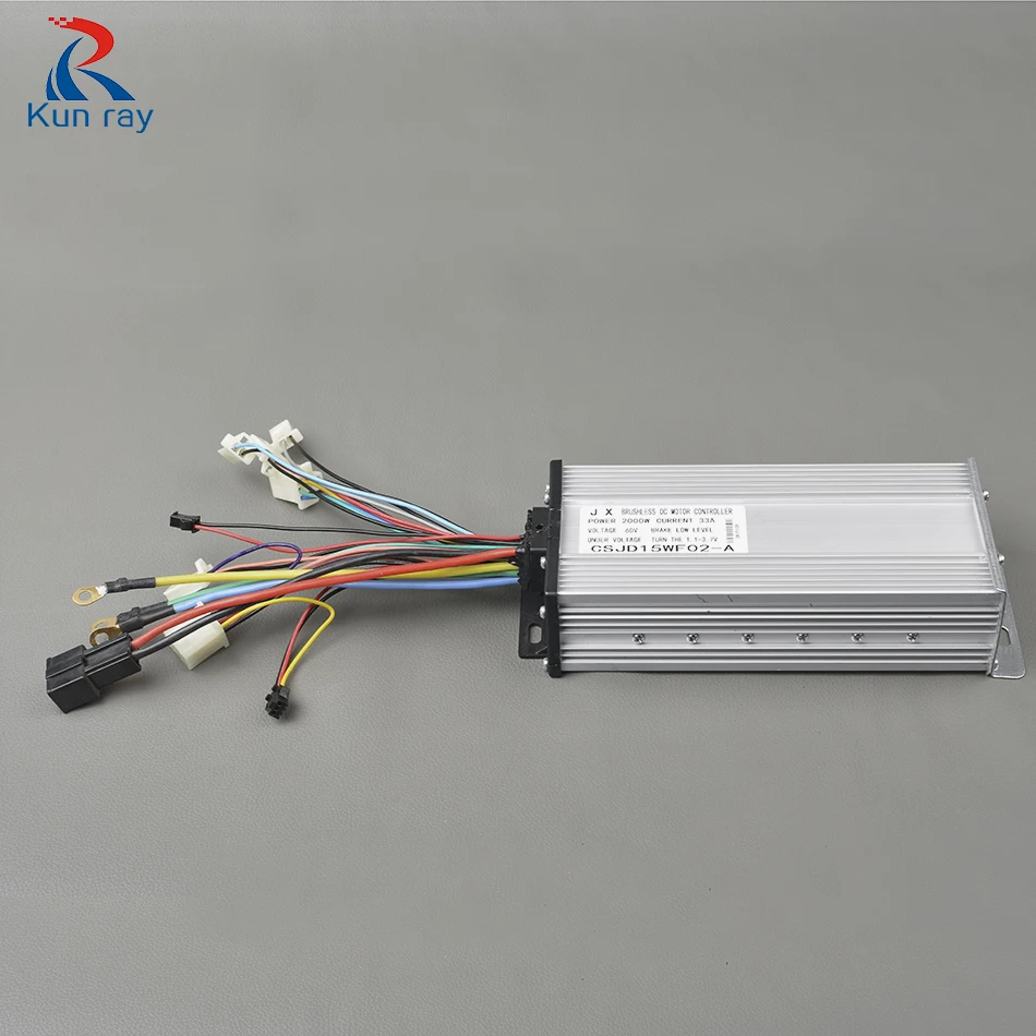 Контроллер электрического велосипеда 60 в 2000 Вт 33A 15Mosfet e бесщеточный контроллер двигателя велосипеда bldc контроллер