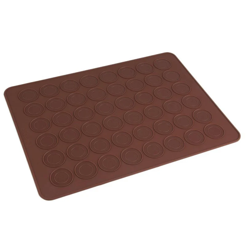 Silicone Macaron Pastry Oven Baking Mould 48-Cavity DIY Mold Heart Bear Penguin Mat Useful Tools | Дом и сад