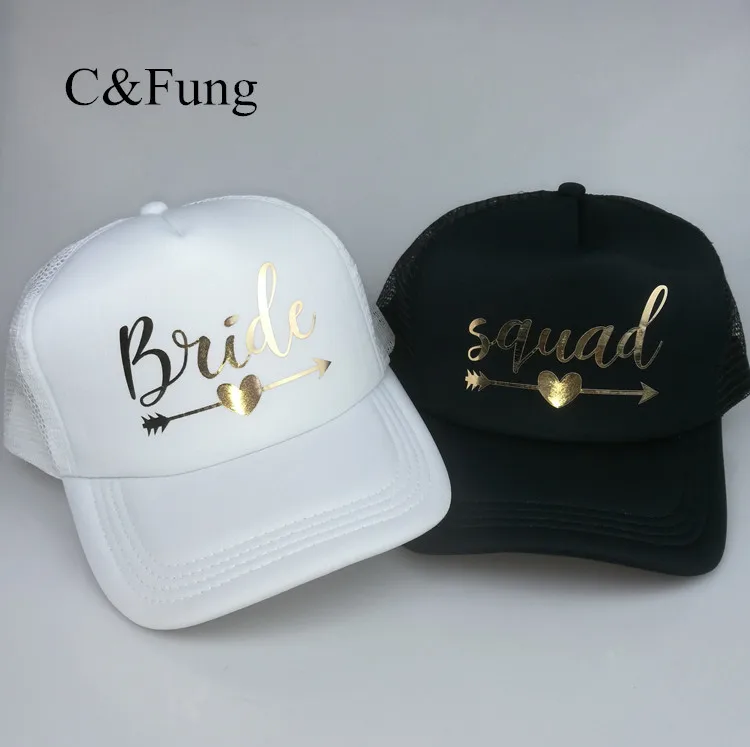 C &amp Fung отряд &quotневеста&quot бейсболки шляпа невесты быть золотой стрелы водителя