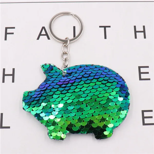10 Sitaicery брелок в форме сердца, брелок с помпоном и блестками для женщин, Llaveros Mujer, брелок для ключей, детский подарок - Цвет: 10