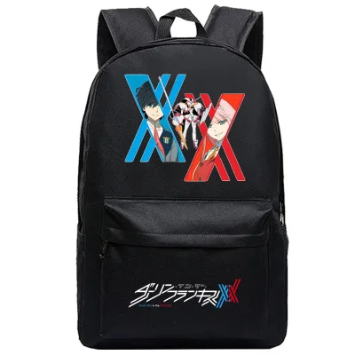 1 DitF DARLING in the FRANXX аниме печати рюкзак ICHIGO MIKU ZERO TWO Cos женский Backapck Холст Школьные сумки для девочек-подростков - Цвет: 1