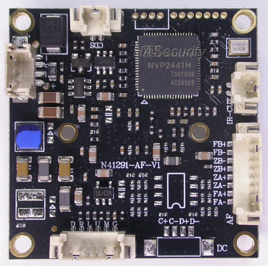 AHD-H 1080P Motorized Zoom& Focus 2.8-12mm LENs 1/2.8" STARVIS IMX307 CMOS+ NVP2441 CCTV camera module PCB board(UTC