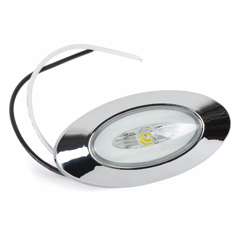 Keyecu белый мини овальный светодиодный супер яркий боковой маркер светильник Fender с