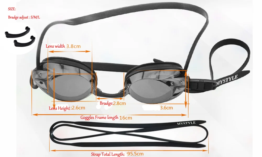 Professional Racing goggles UV protection Anti-fog Swim eyewear for unisex Athletes swimming Tinted Plated swim glasses | Спорт и