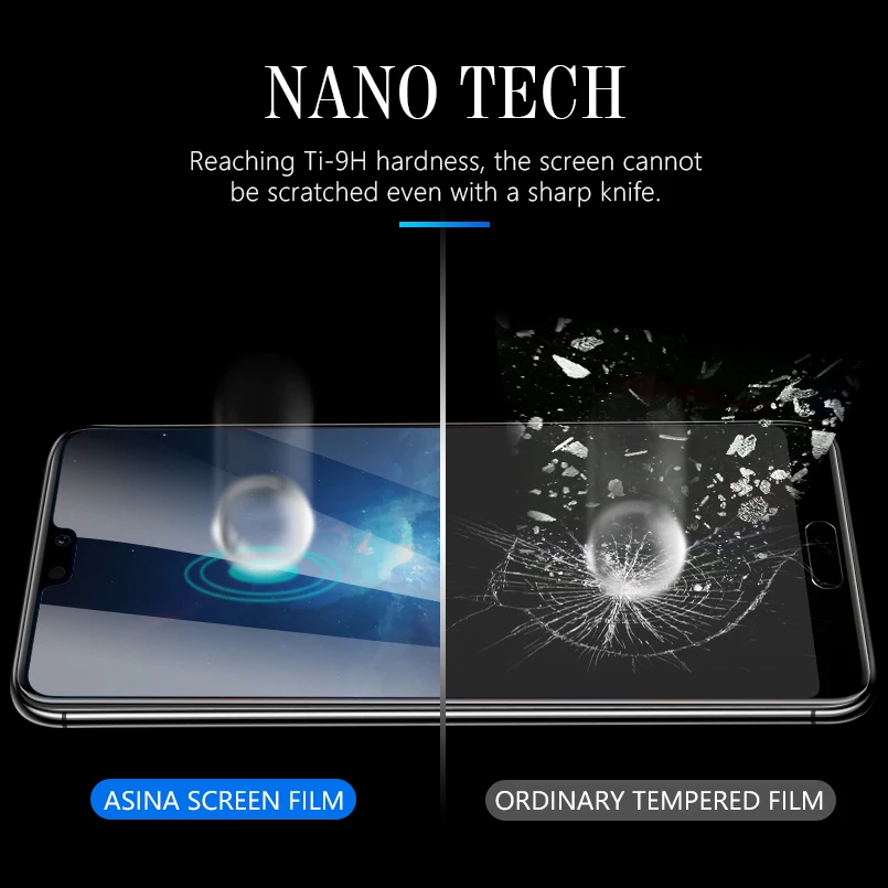 ASINA мягкий протектор экрана для Huawei P20 Lite Гидрогелевая пленка HD жидкая Nanotech Pro P10 Plus