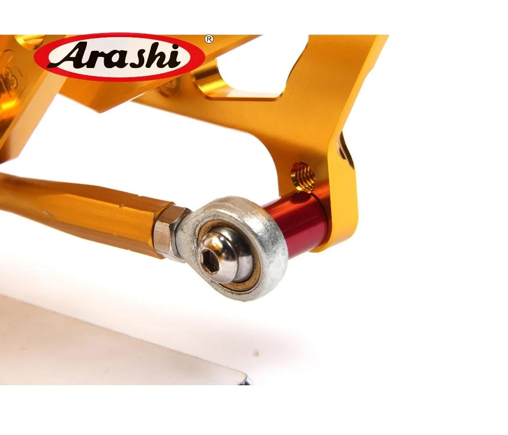 Arashi Rider Rearset регулируемые Подножки для MV AGUSTA Brutale 675 800 ДРАГСТЕР 2012-2015 2013 2014 Алюминий