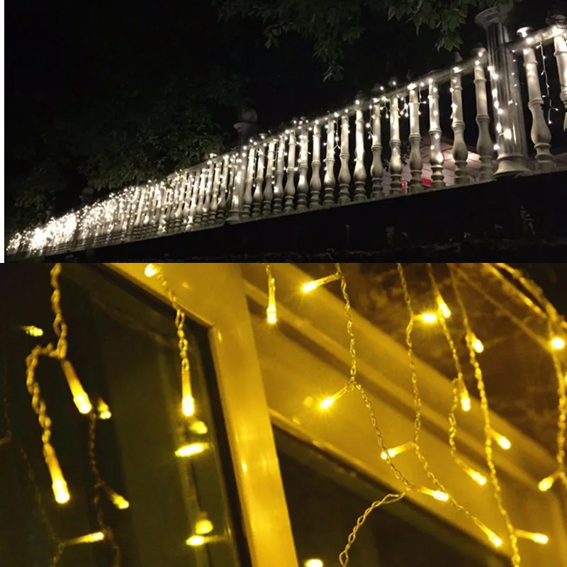 Подключаемая светодиодная гирлянда для занавесок 4 м/5 м Декоративная фея