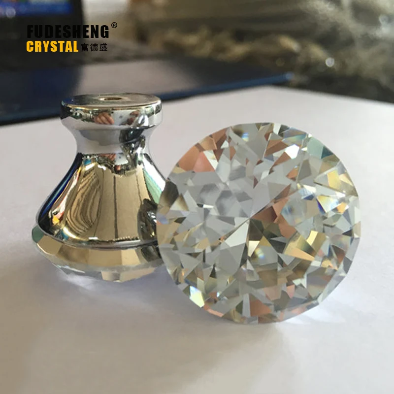 Современная Континентальная простая кристальная Алмазная ручка с небольшим