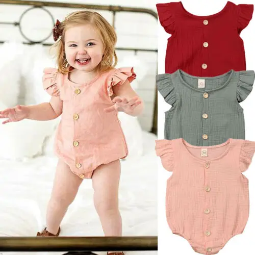 Боди хлопковое однотонное на пуговицах для новорожденных девочек|Боди малышек| |