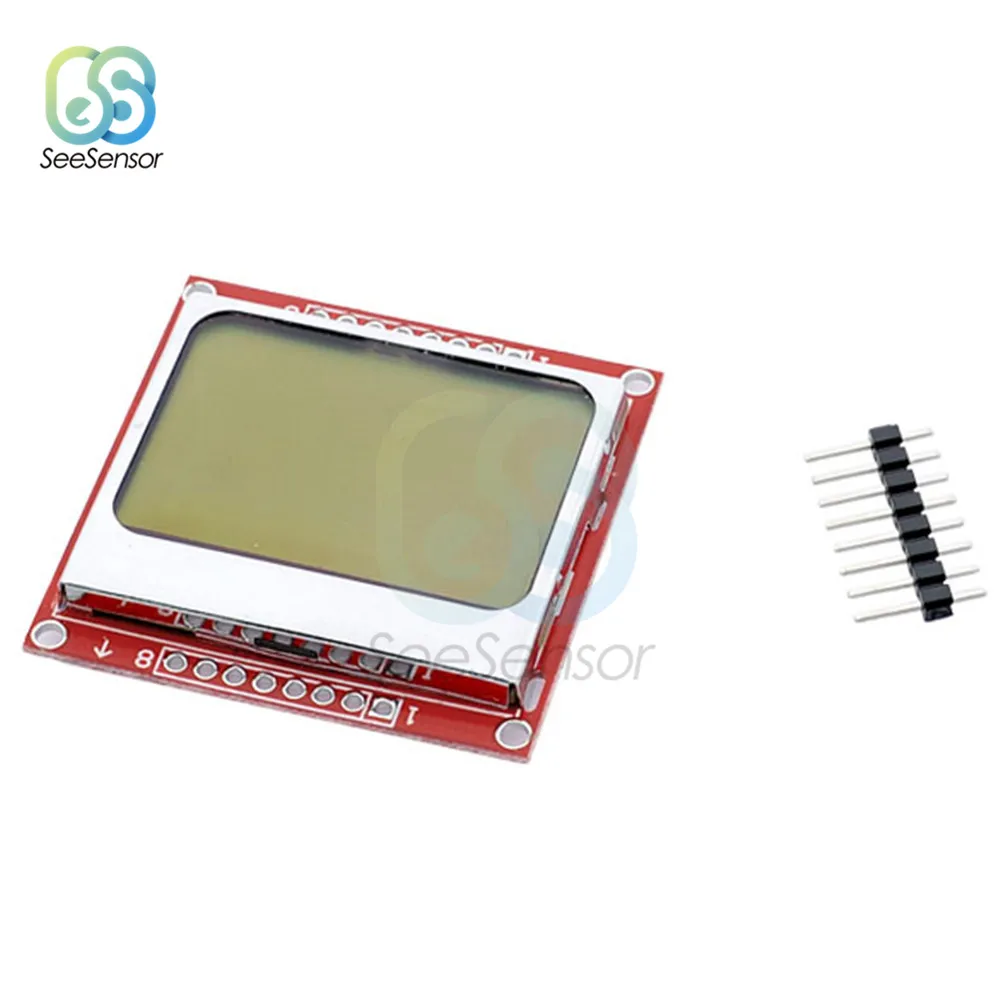 Умная электроника ЖК модуль монитор с белой подсветкой адаптер PCB 84*48 84x84 Nokia 5110
