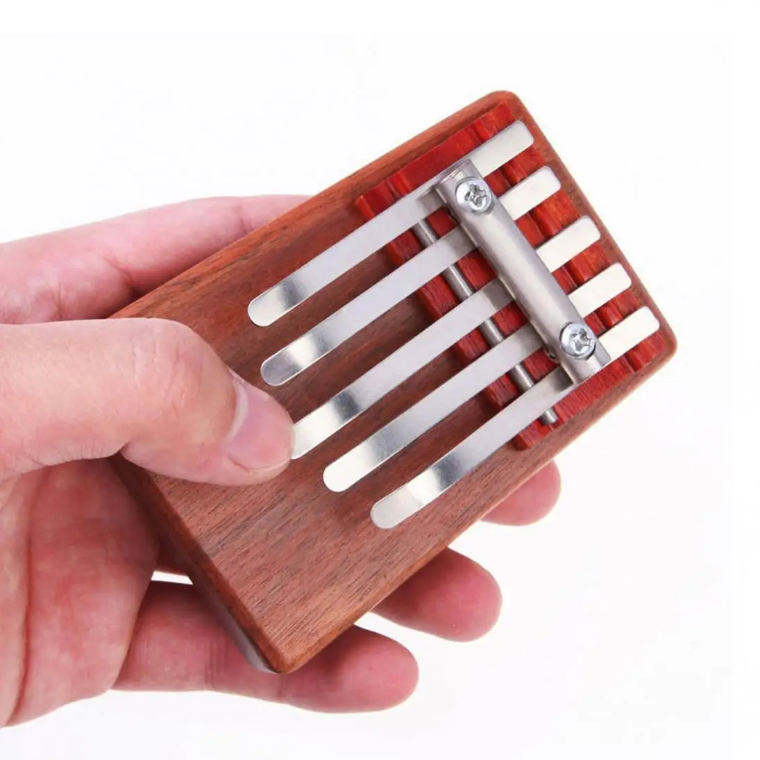 5 клавиш Kalimba Mbira Sanza музыкальное пианино на палец из розового дерева