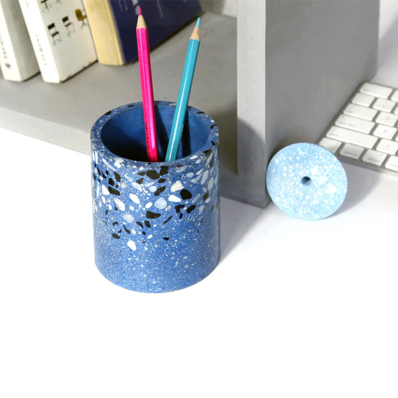 

terrazzo pen holder , desktop organizer Nordic style.