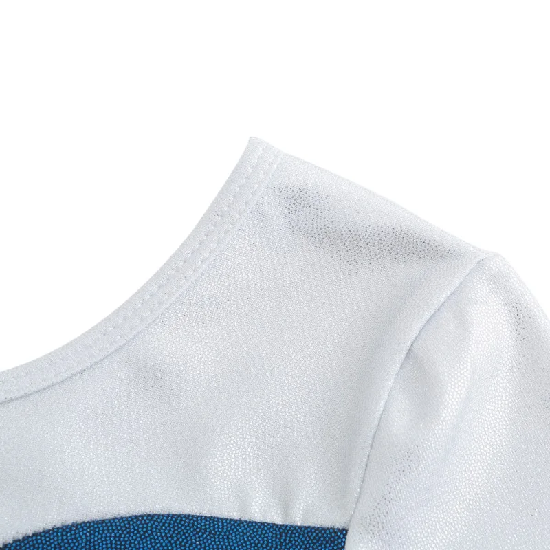 Платье для маленьких девочек с длинными рукавами для спортивных танцев платье-трико для гимнастики и акробатики для девочек, танцевальное платье