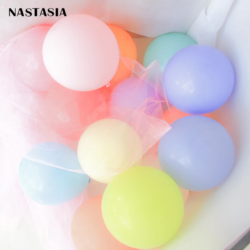 Воздушный шар макарун NASTASIA цветной 5 дюймов 50 шт./лот для дня рождения украшение