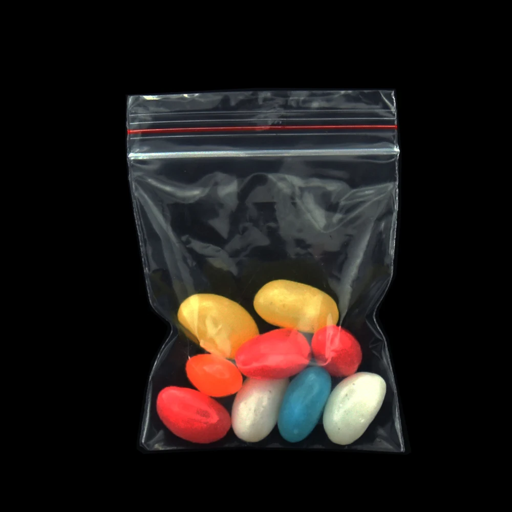 Прозрачный пластиковый пакет с застежкой молнией 100 шт. 7 х10 см (2 75 дюйма х 3 94