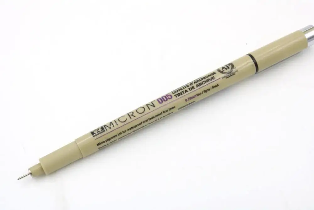 005 Пигмент Sakura Micron Neelde каллиграфия мягкая кисть для рисования 005 01 02 03 04 05 08 кисть 1,0 гр 1 2 3 тонкие Маркеры Ручка - Цвет: 005