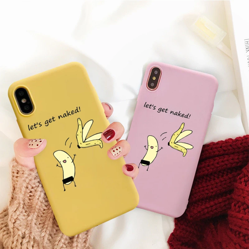 JAMULAR Мультфильм Банан Подходит чехол для iPhone X XS MAX XR 7 8 6 6s Plus Модный узор мягкий
