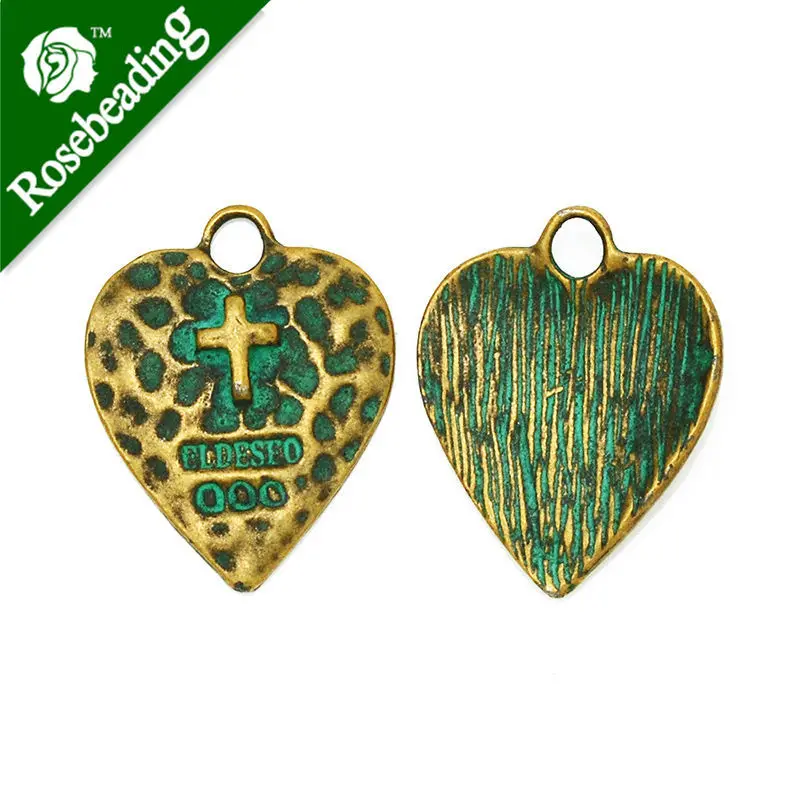 Множество 20 шт. ярь-медка патилатунная подвеска штамповка патина подвески. Без