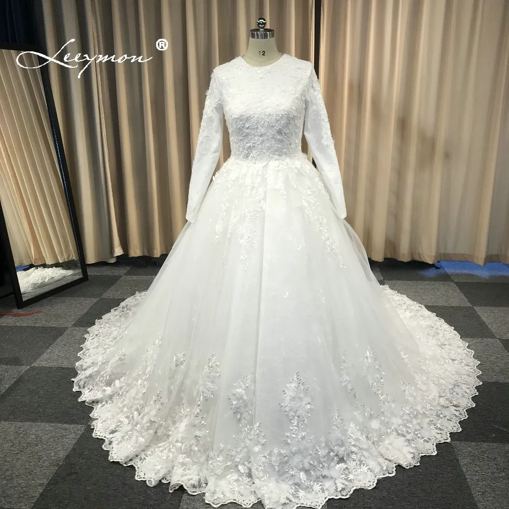 Leeymon на заказ кружева свадебные платья 2019 горячий бальное платье Sexy Vestido de Novia с