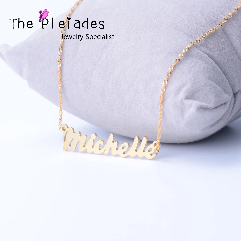 Стерлингового серебра на заказ ожерелье с волна цепь специальный дизайн