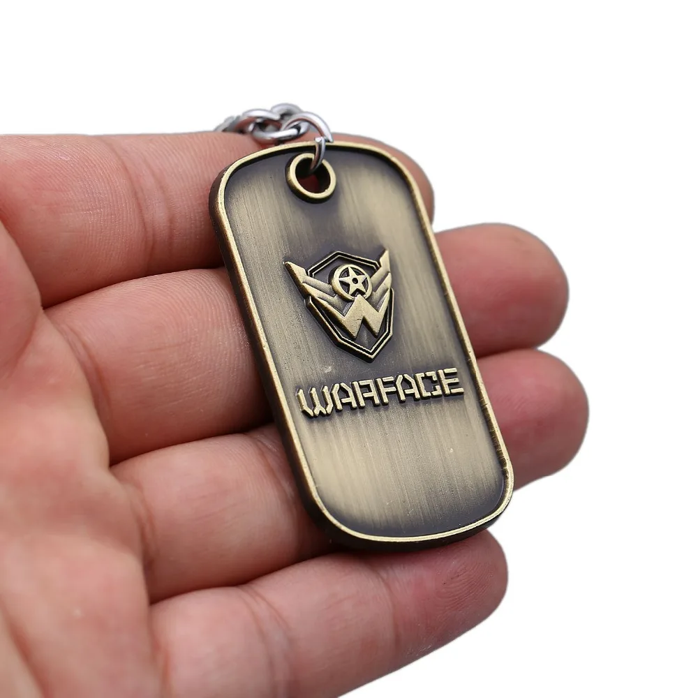 Высокое качество Warface брелок аксессуары для ключей Новое поступление черные Серебристые брелоки для лучших друзей из нержавеющей стали