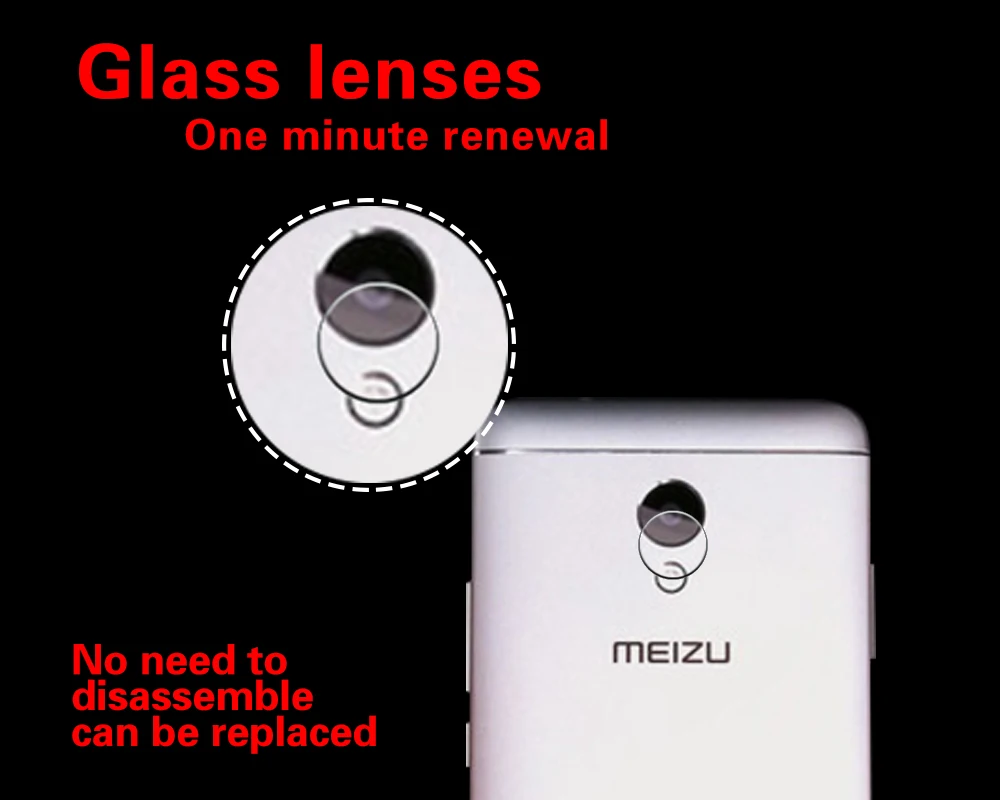Защитная пленка для задней камеры Meizu Meilan 5X M612X с защитой от отпечатков пальцев и