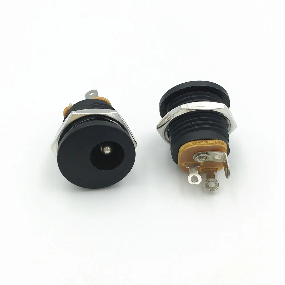 20Pcs 5.5x2.5mm DC Female Power Socket 3Pin Jack Panel Mount with Nut Connector | Обустройство дома