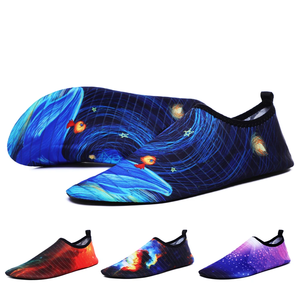Тапочки летние кроссовки для йоги фитнеса носки Аква пляжа воды моря плавания