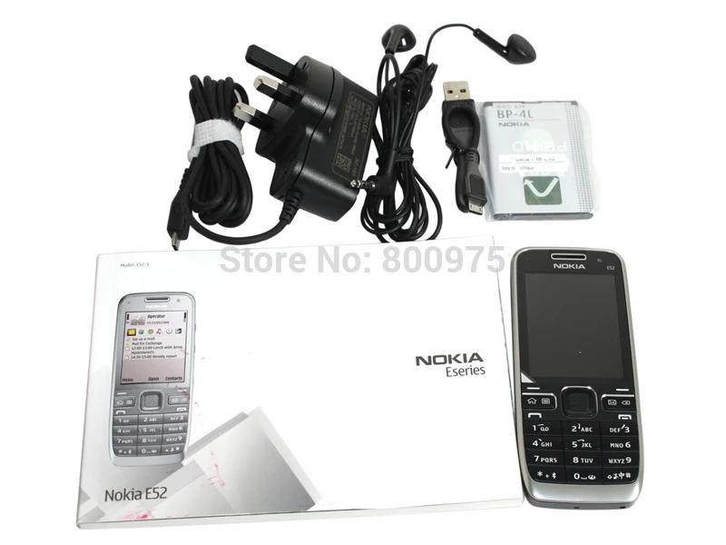 Nokia E52 мобильный телефон 3g Wifi разблокированная русская клавиатура арабская клавиатура E52 мобильные телефоны