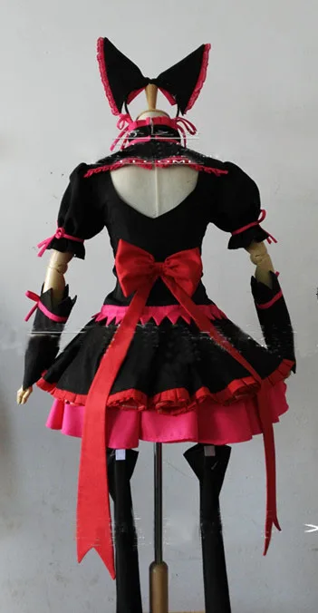 Ворота: Jieitai Kanochi nite Rory Mercury Косплей Униформа платье комплект с чулками на заказ