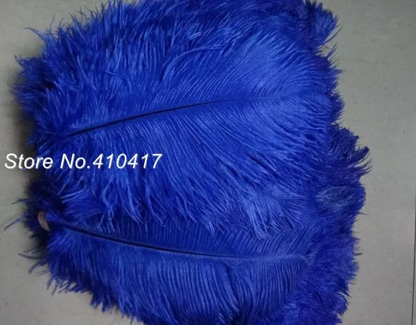 50 шт./лот страусиные перья украшение для свадебной вечеринки сапфировый синий