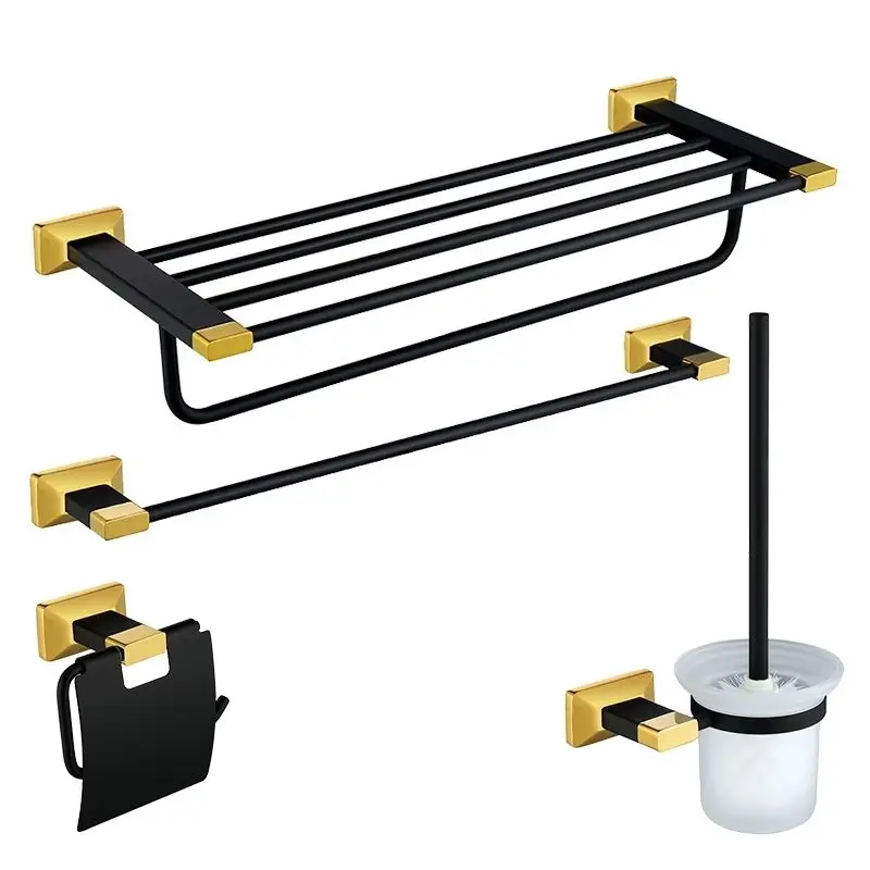 Роскошные золотые и черные высококачественные цельные латунные 14 шт./компл.