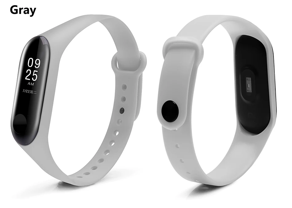 BOORUI mi Band 3 ремешок mi band 4 ремешка силиконовый чистый цветной mi band 3 4 аксессуары для xiaomi mi band 3 4 смарт-браслеты