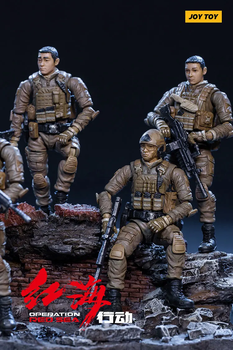 1/25 JOYTOY фигурки армейских солдат, набор моделей, коллекция edtion, готовая "красная морская операция" для мальчиков