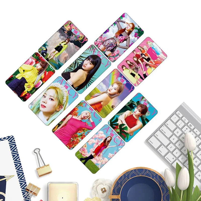 10 шт./компл. Kpop дважды фантазии вы фото Stikcy карты Sana Nayeon HD Фотокарта стикеры Момо Мина карты с кристаллами