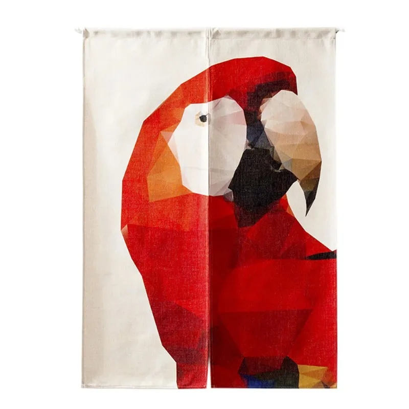 Цветная Геометрическая тканевая занавеска на дверь для дома гостиной двери