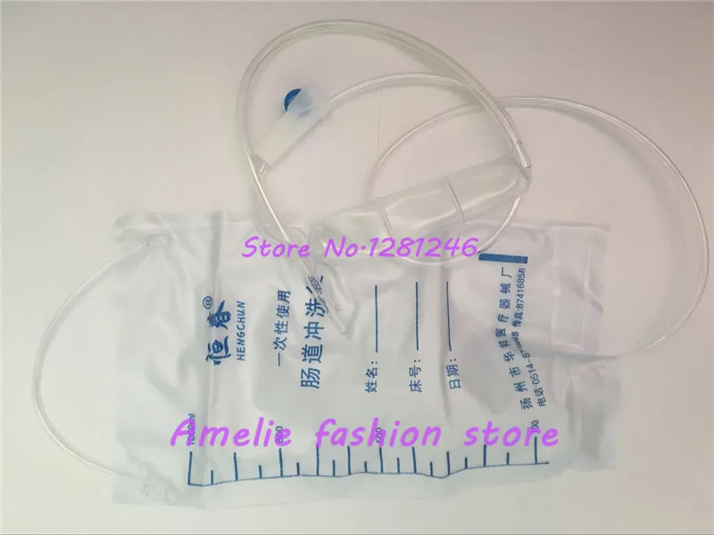 1000ML Enema drainage bag Butt Clean Rinse anal wash Male and female love game slave supplies tools Enemator Sexo sexshop gay |