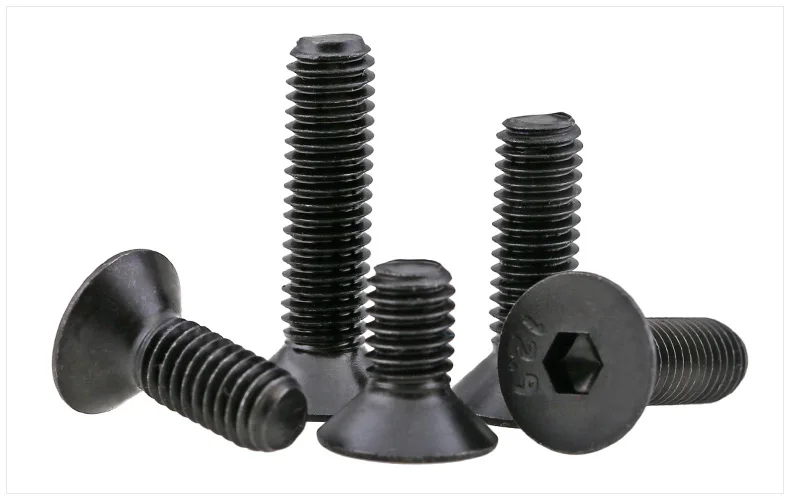

Free shipping 5PCS DIN7991 M10 M8 series 10.9 Degree M10 M8*10-100mm Carbon Steel Flat Countersunk Head Hex Socket Screw