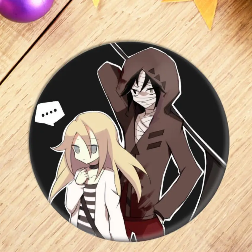 1pcs Anime Angels of Death Cosplay Badge Cartoon Rachel Gardner Ray Brooch Pins Zack Collection bags Badges for Backpacks