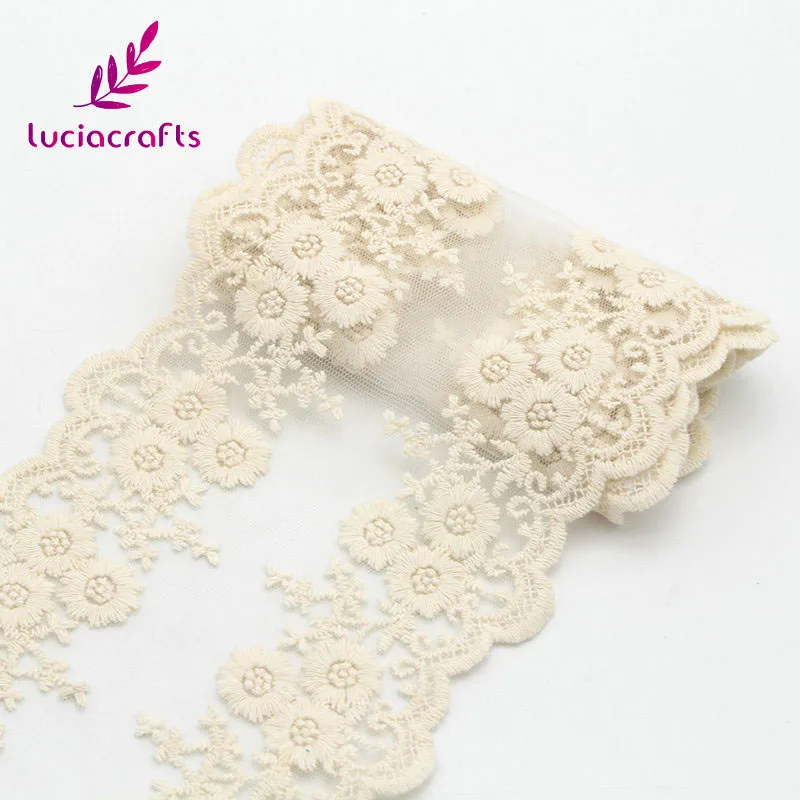 Lucia crafts, 1 год/партия, 12,5 см, отделка, кружево, хлопок, ленты, сделай сам, для свадебной вечеринки, Декор, искусство, шитье, материал, поставка N0402