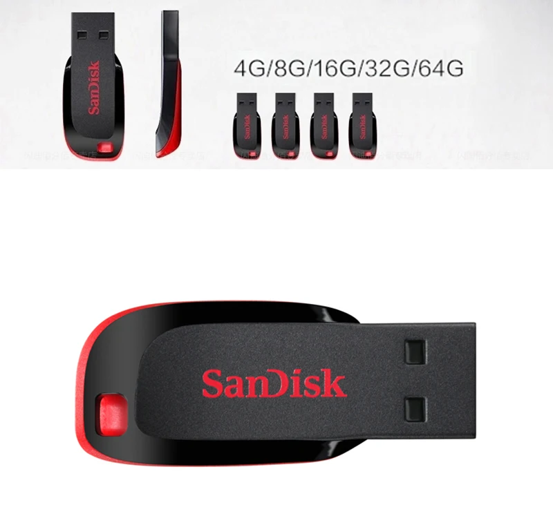 SanDisk Usb флеш-накопитель 128 Гб 64 ГБ 32 ГБ usb 2,0 CZ50 флеш-накопитель 16 ГБ 8 ГБ флеш-память USB флешка