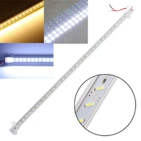 led rigid strip light 50cm 12v 36 smd 7020 u shape white aluminum alloy shell cabinet lamp bar diy lights for home use
