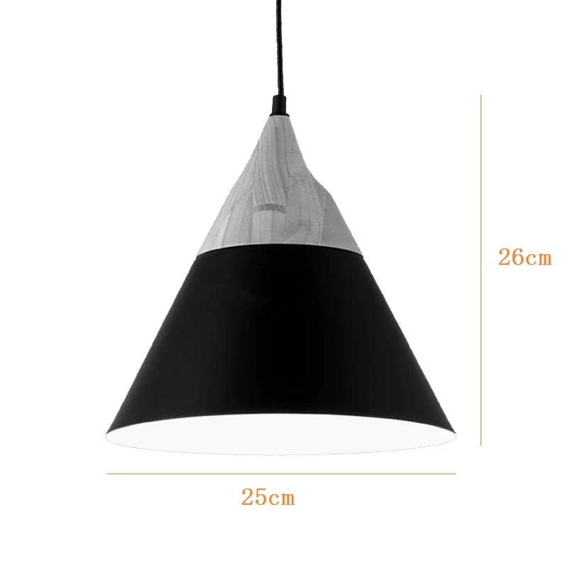 Современные деревянные подвесные светильники промышленные серые алюминиевые