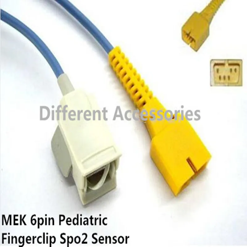 Совместим с MEK MP100/110/400/500/1000 педиатрический зажим для пальцев Spo2 датчик