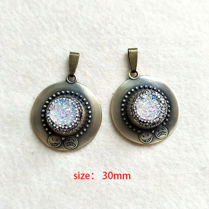 Медная подвеска в форме шапки набор из 5 шт. камня для самостоятельного