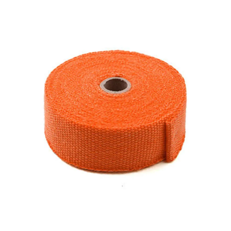 Универсальная 10 м Стекловолоконная выхлопная трубка Тепловая обмотка лента + 6